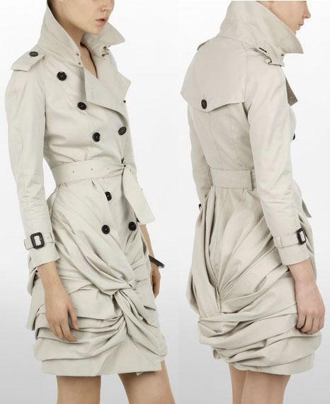 burberry trench coat knot